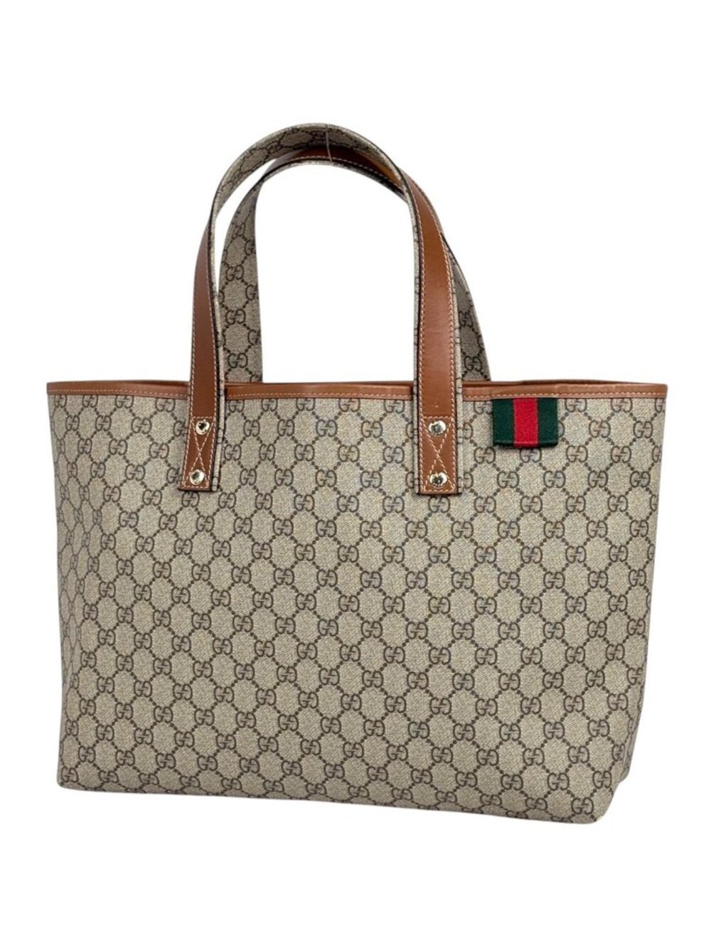 Gucci Tote GG Pattern Sherry Line Beige